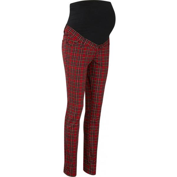 pantaloni skinny Bpc bonprix collection marrone a quadri