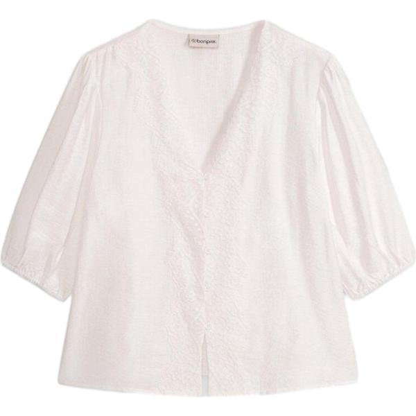 bluse bonprix bianco
