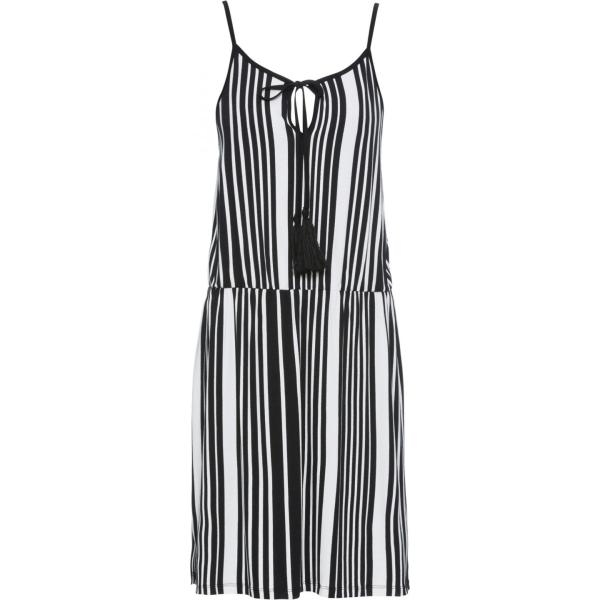 Vestito fantasia con scollo nero Rainbow nero a righe