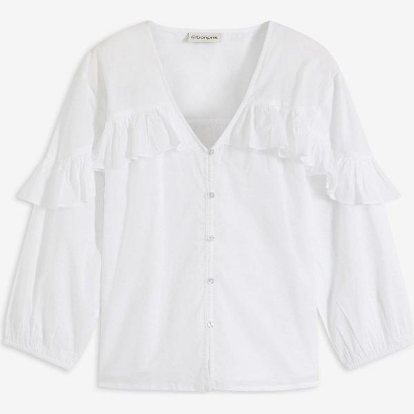 bluse bonprix bianco