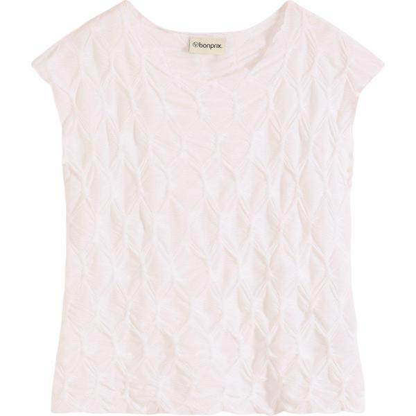 top bonprix bianco