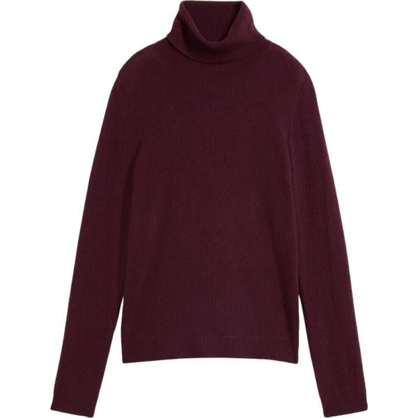 Pullover da donna in rosso classico collo alto in cashmere bonprix