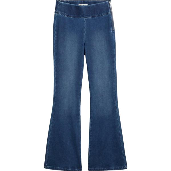 Jeggings da donna in blu scuro a vita alta in denim bonprix bonprix