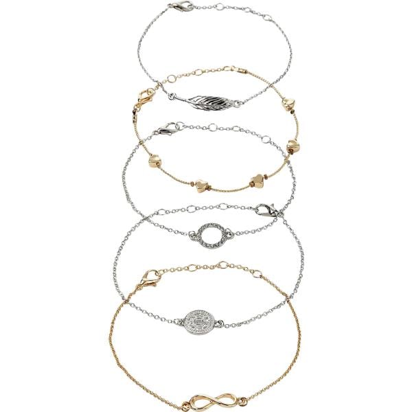 braccialetti con ciondoli bonprix grigio