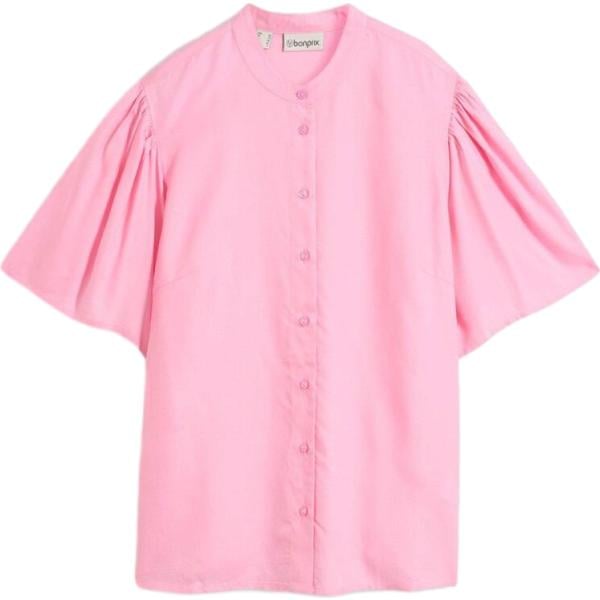 Camicia a maniche corte da donna in rosa scuro a maniche corte bonprix bonprix