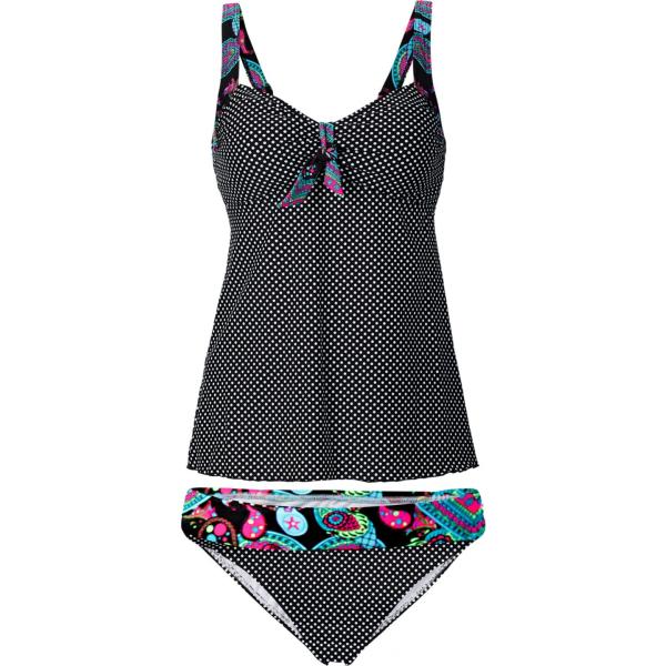 costumi interi Bpc bonprix collection grigio con stampe