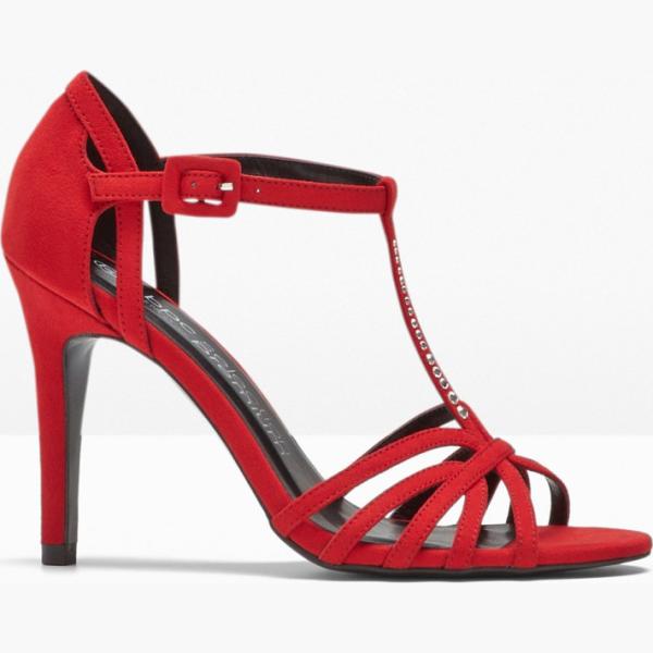 sandali con tacco Bpc selection rosso