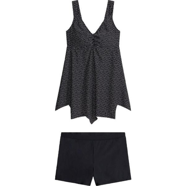 Costume intero da donna in nero pece lungo bonprix