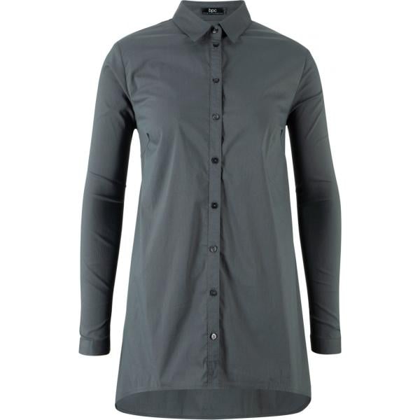 Camicetta forma asimmetrica a maniche lunghe grigio Bpc bonprix collection grigio