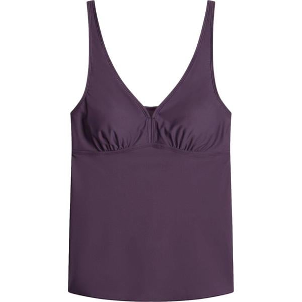 Bikini da donna in viola scuro collo a v bonprix