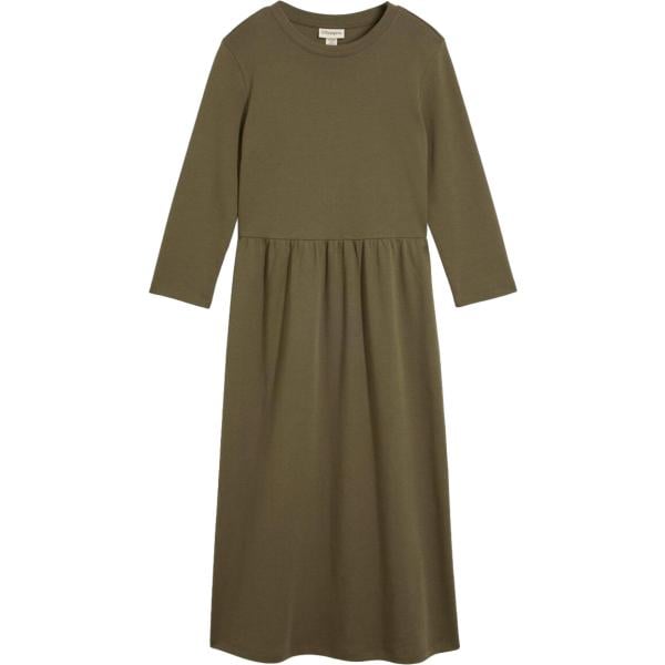 Vestito da donna in marrone scuro in cotone organico bonprix