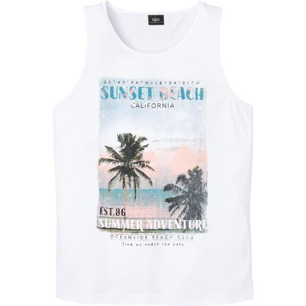 canottiere bonprix bianco con stampe