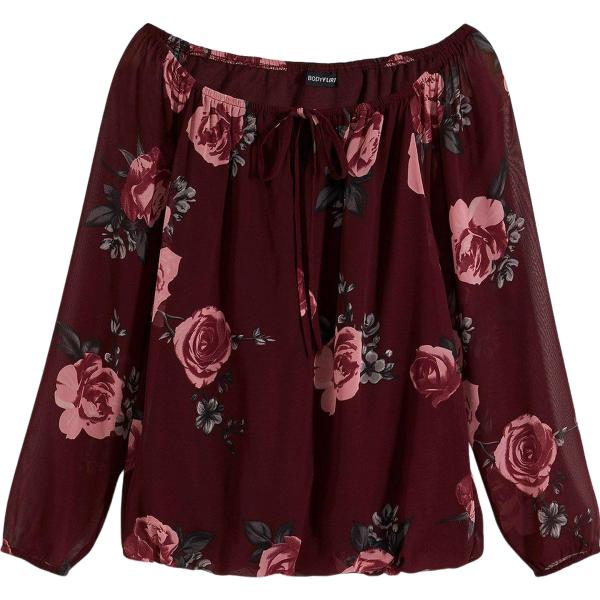 bluse bonprix marrone