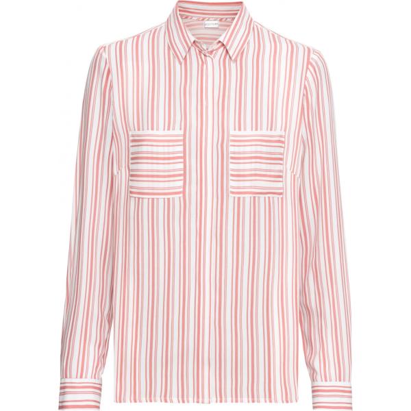 Camicia con spacco a righe con polsini bianco Bodyflirt bianco a righe