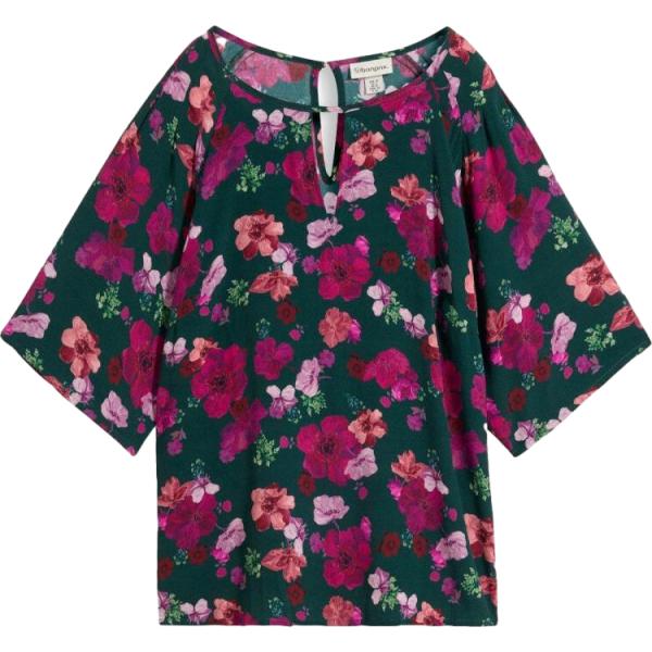 Blusa da donna in verde scuro chiffon bonprix bonprix