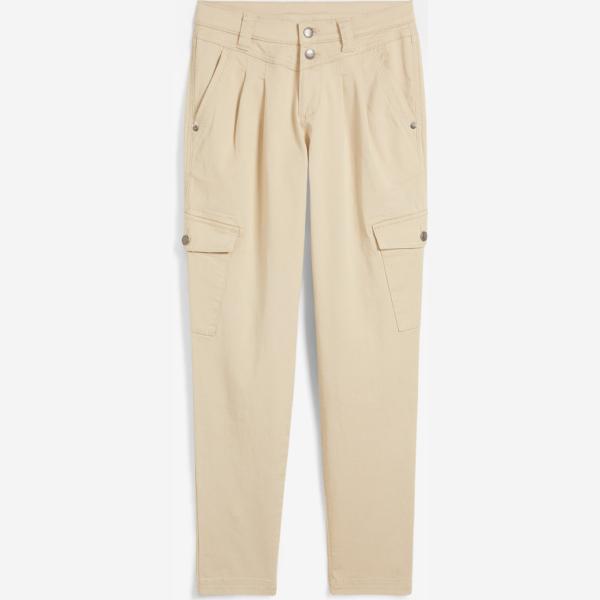 pantaloni cargo bonprix marrone