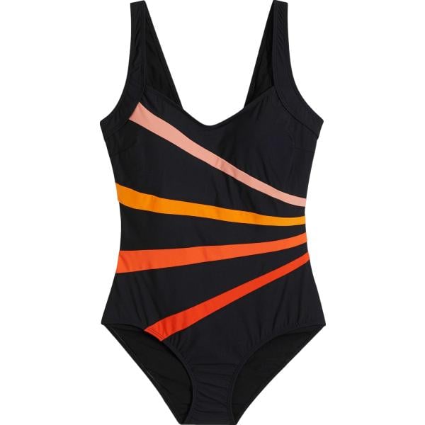 costumi interi bonprix nero a righe