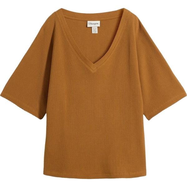 bluse bonprix marrone