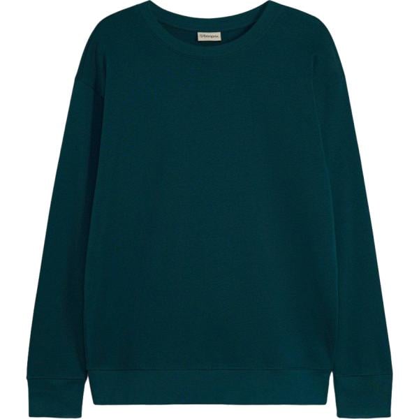 Felpa da uomo in verde scuro in cotone organico bonprix