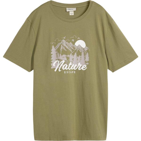t-shirt bonprix verde