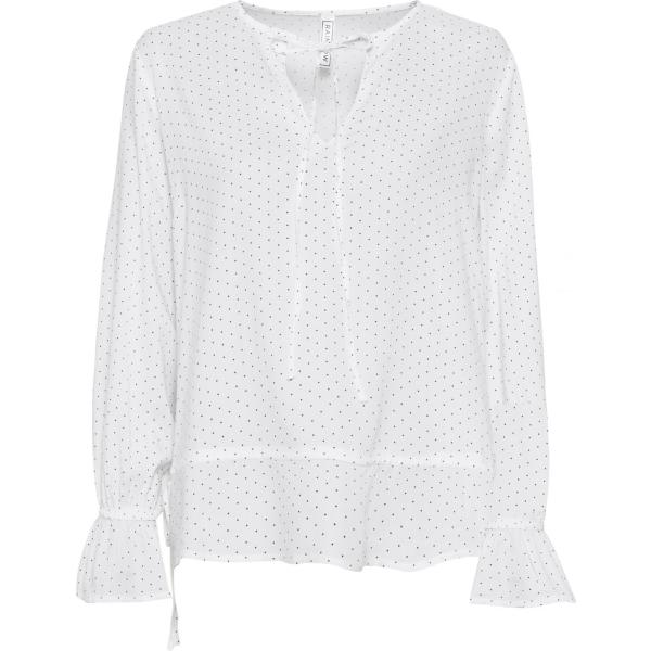 bluse Rainbow bianco a pois