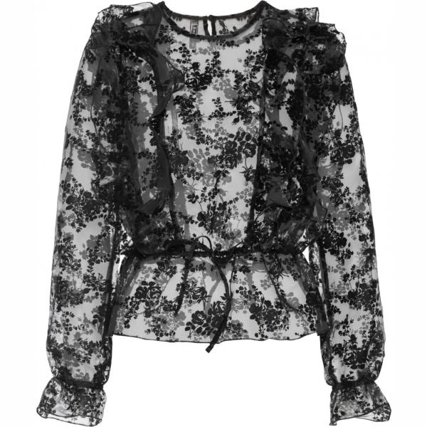 bluse Rainbow nero con stampe