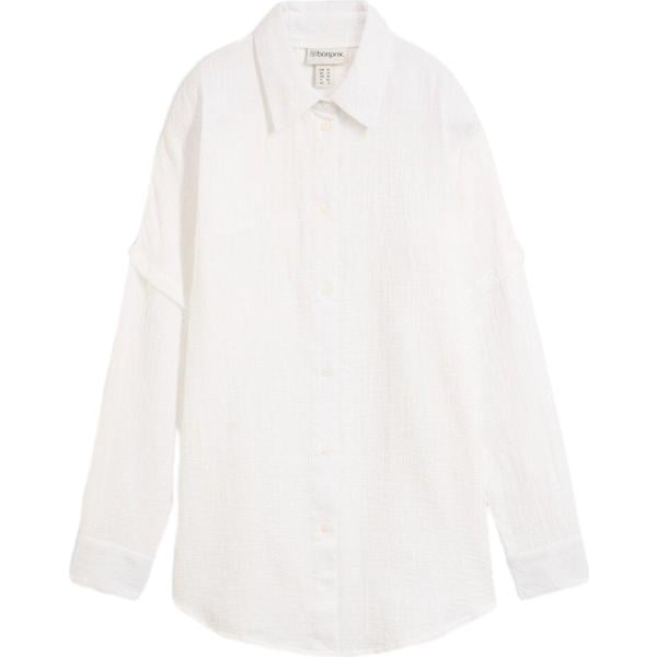 camicie bonprix bianco
