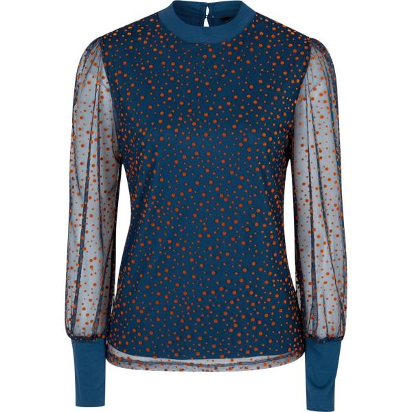 maglieria Bpc selection blu a pois