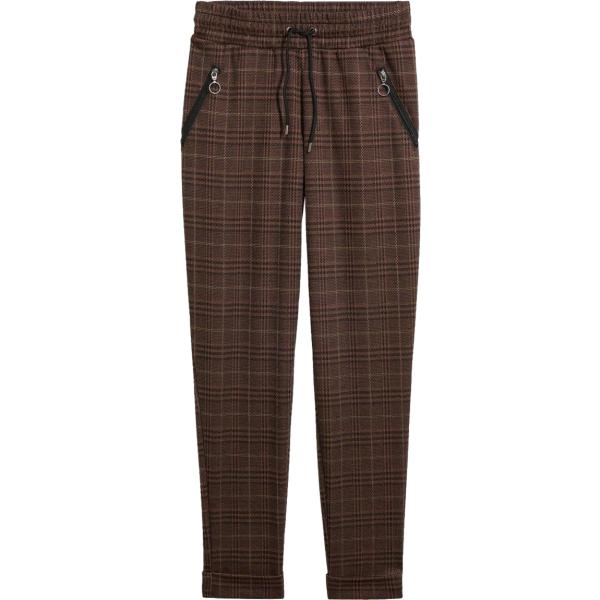 Pantaloni da donna in marrone scuro principe di galles bonprix