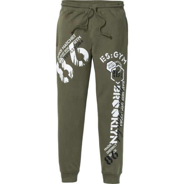 pantaloni Rainbow verde con stampe
