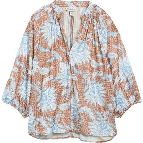 bluse bonprix marrone