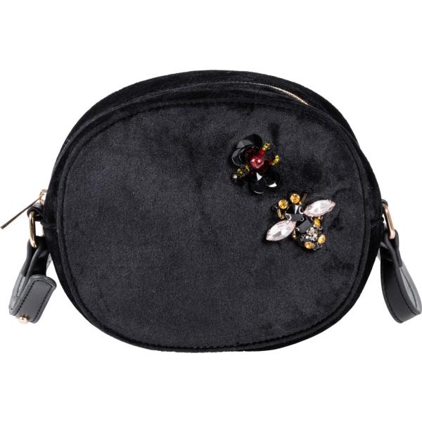Borsa a tracolla con strass e paillettes nero Bpc bonprix collection grigio