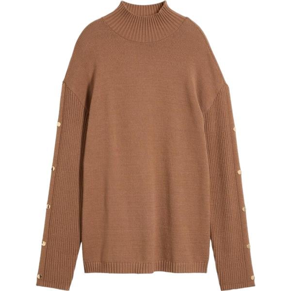 Pullover da donna in marrone scuro in viscosa bonprix