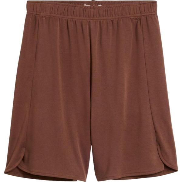 Bermuda da donna in marrone scuro in viscosa bonprix