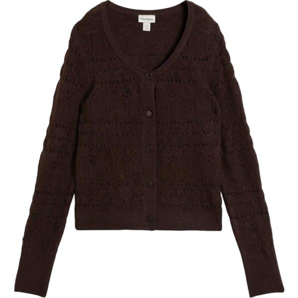 Cardigan da donna in marrone scuro bonprix