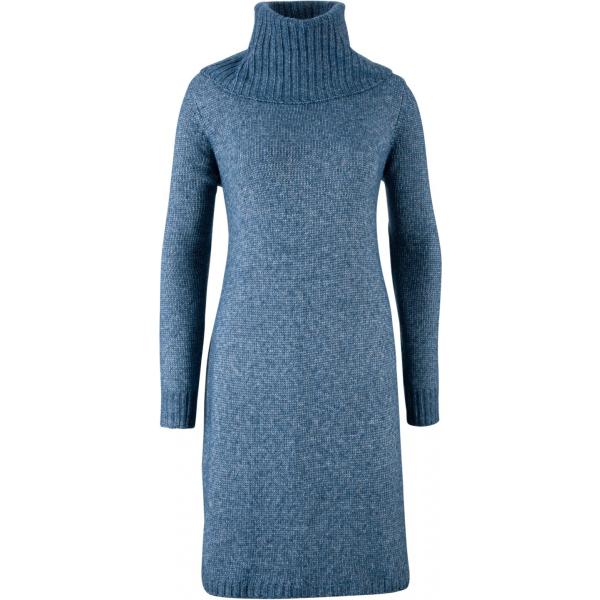 Vestito forma svasata in in maglia blu Bpc bonprix collection blu
