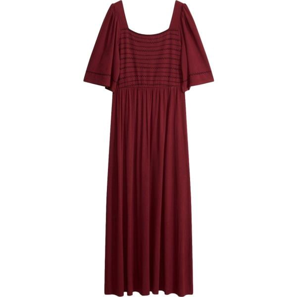 Vestito lungo da donna in marrone scuro lungo in viscosa bonprix