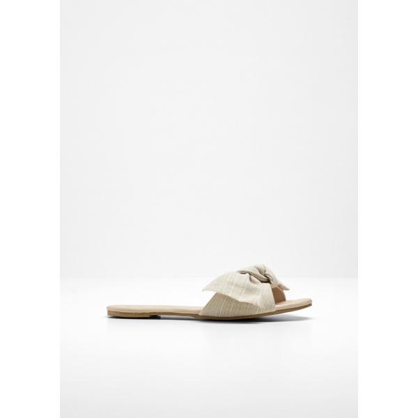 Ciabatte con fiocco beige Bpc selection verde