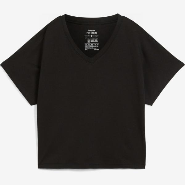 t-shirt bonprix nero