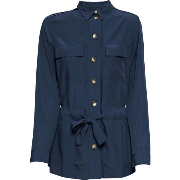 Camicia lunga a righe con spalline blu Rainbow blu a righe