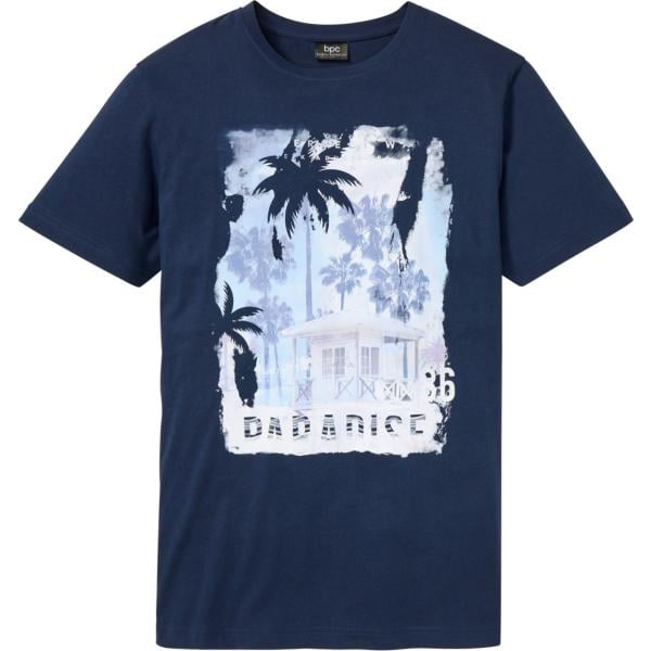 t-shirt bonprix blu con stampe