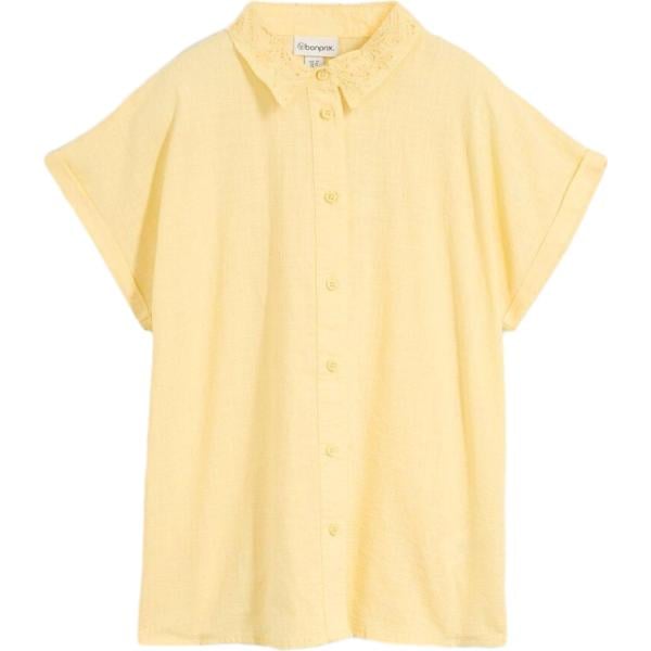 camicie a manica corta bonprix giallo