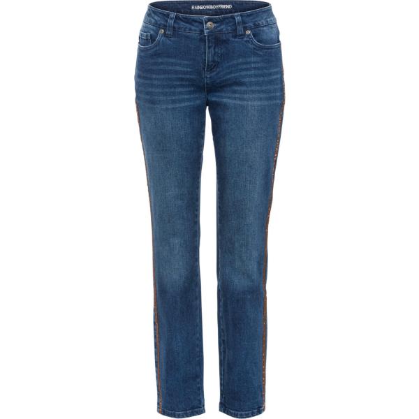jeans boyfriend Rainbow blu