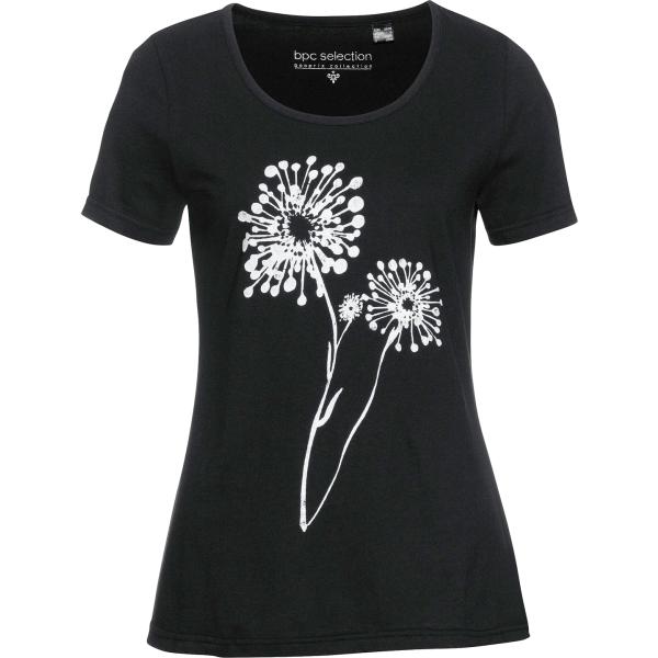 t-shirt bonprix nero con stampe