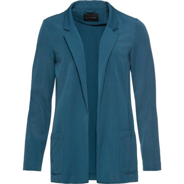 Blazer taglio dritto collo aperto con tasche Bodyflirt verde