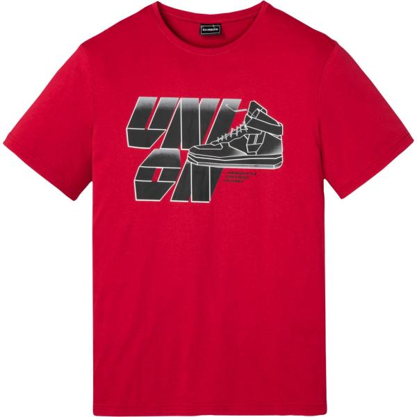 t-shirt Rainbow rosso