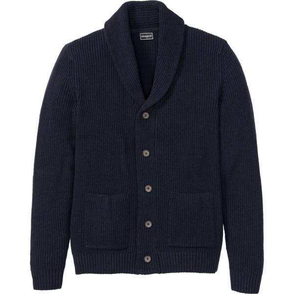 Cardigan in materiale riciclato con bottoni blu Bpc selection premium