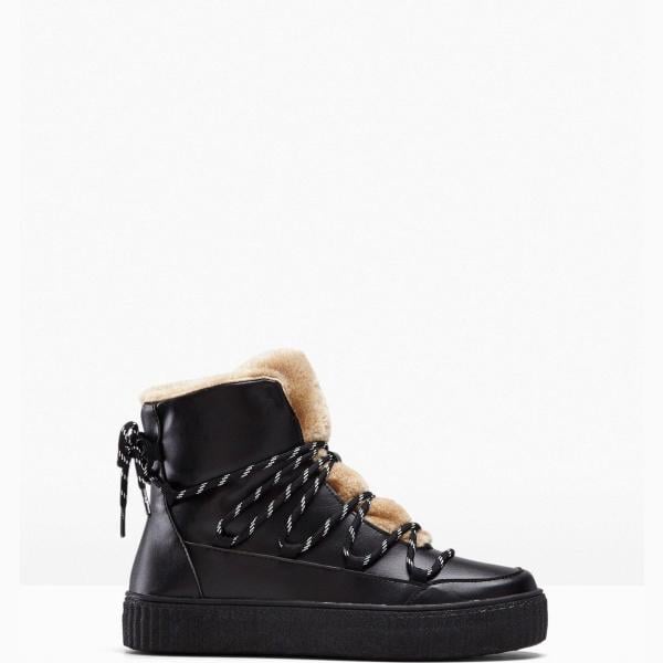 sneakers alte bonprix nero