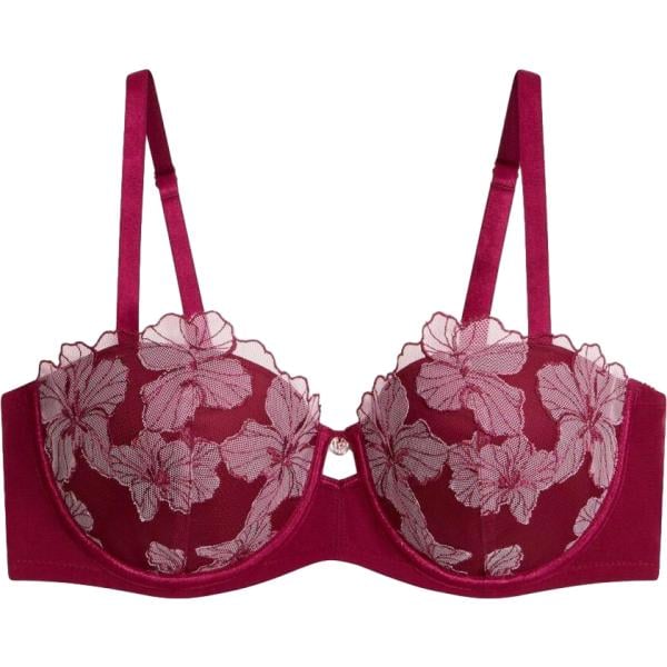 Reggiseno a balconcino da donna in bordeaux bonprix