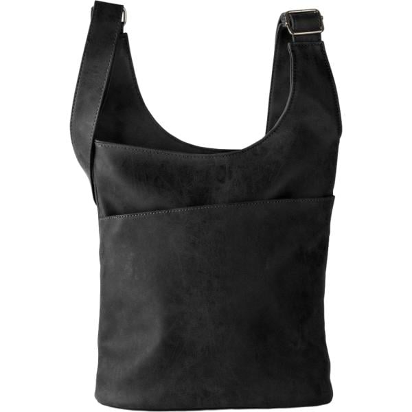 Borsa a tracolla da donna in nero pece con zip bonprix bonprix